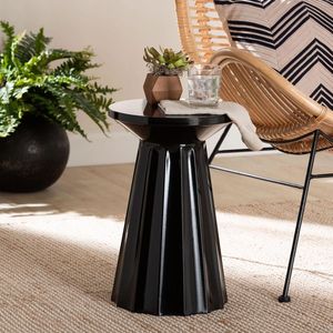 Table d'appoint en métal à surface polie, idéale pour servir des boissons et ranger des accessoires lors de rassemblements - Product Image 4