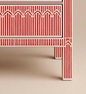 ILAHI's Bone Inlay <b>Drawer</b> Modern Design Agate Detailing <b>Storage</b> Portable Home Furniture - Product Image 5