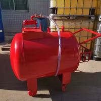 Chariot mobile semi-fixe pour équipement de lutte contre l'incendie à la mousse de 300 à 1000 L, réservoir de mousse pour la lutte contre l'incendie, dispositifs d'extinction d'incendie, doux