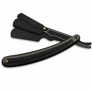OEM Professional Straight Razor Plastic Handle Barber <b>Shaving</b> Razor Custom Logo - Product Image 5