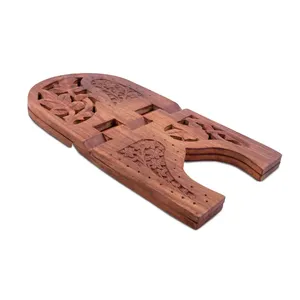 Support de lecture pliable en bois artisanal pour livres ou livres religieux, idéal pour le Ramadan - Product Image 6