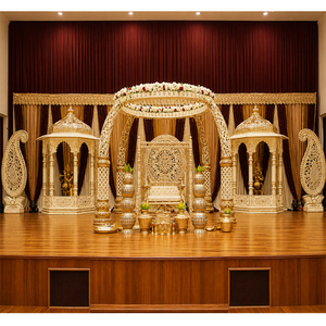Impresionantes Pilares de Mandap para Bodas Indias, Pilares de Mandap con Forma de Trompa de Elefante para Bodas Maharaja, Pilares de Mandap de FRP de Nuevo Diseño - Product Image 1