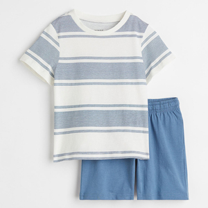 Conjunto de verano de algodón al por mayor para niños, ropa infantil de dos piezas, camiseta y pantalones cortos para niños pequeños, conjunto personalizado a la moda para bebés. - Product Image 2