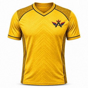 Maillot de football personnalisé pour équipe, gestion de l'humidité, confort optimal, vêtements de sport respirants en tissu polyester à séchage rapide - Product Image 1