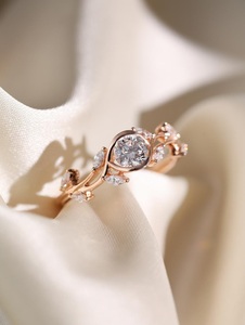 Bague en argent 925 avec moissanite, style texture rotin, unisexe, pour usage quotidien, mariage, fiançailles, anniversaire, fêtes – Idéale - Product Image 3