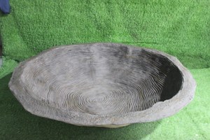 Grande décoration d'extérieur artisanale en FRP, design vague irrégulière, couleur grès, pour jardin - Product Image 5