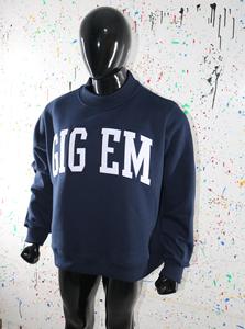 Sudadera con Capucha GIG EM Color Azul Marino Hilos Finos 100% Algodón Invierno Hecha a Medida - Product Image 2