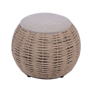 Natural Woven Brown Ottoman with <b>Storage</b> <b>Stools</b> & Ottomans Product - Product Image 6
