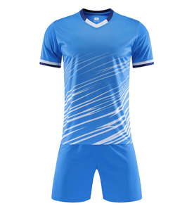 High Quality Custom Made Short Sleeve Soccer Uniform <b>Shirt</b> Set Name Printing OEM Service Breathable Custom Logo Team Training - Product Image 1