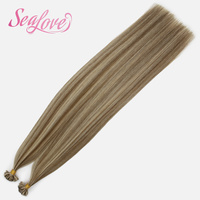 Nouvelles extensions capillaires à kératine en U, 100 % cheveux vierges Remy, pré-collées, couleur personnalisée, qualité professionnelle, vente en gros