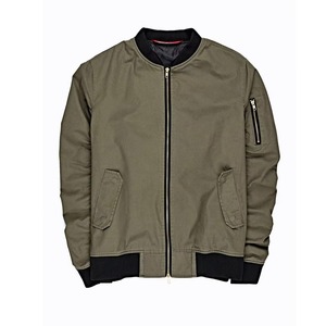 Chaqueta Bomber Ligera Antiarrugas para Mujer, Manga Larga, Cierre de Cremallera, Cuello Alto, Color Sólido, Tejido de Poliéster - Product Image 5
