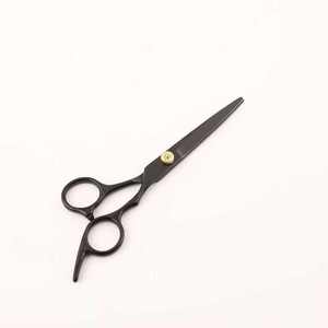 Juego de Tijeras de Peluquería Profesionales de Acero Inoxidable con Cuchillas Afiladas de Seguridad, Cuchillas de 6 Pulgadas, Kit de Corte de Cabello Negro - Product Image 3