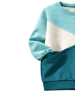 Sweat-shirt pour femme personnalisé en vert menthe et bleu sarcelle, en molleton doux, col rond, décontracté, pull d'hiver avec détails brodés - Product Image 4