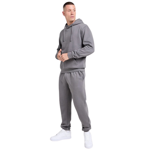 Men's Casual Pullover Hoodie Tracksuit Set <b>Cuffed</b> <b>Jogger</b> Trouser Regular Fit Two Piece Outfit Kangaroo Pocket OEM ODM Production - Product Image 1