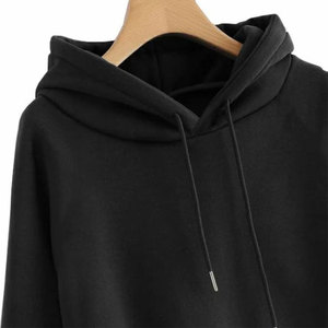 High Quality Custom <b>Fleece</b> Heavy Weight 450 Gsm Drop Shoulder Hoodie Manufacturer <b>Black</b> Boxy Regular Pullover 100% Cotton Autumn - Product Image 2