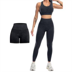 Comfortable Activewear Sleeveless 3 Piece Women Tracksuit With custom Printing Factory Price Hot Selling <b>Jumpsuit</b> Women - Product Image 4