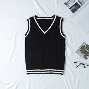 Chaleco Escolar Personalizado para Niños de Primaria, Cuello en V, Sin Mangas, Suéter Casual de Punto, Uniforme Escolar - Product Image 4