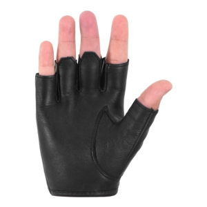 Custom Premium Napa Leather Fingerless Driving <b>Gloves</b> Unisex Half Finger Biker Motorcycle Cycling <b>Gloves</b> Wholesale Manufacturer - Product Image 3