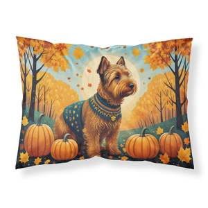 Welsh Terrier Fall Arte decorativo Funda De Almohada Ligero y súper suave Cuidado fácil Tamaño estándar - Product Image 1