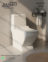 WC monobloc moderne carré en céramique à double chasse, à sortie verticale (S-trap) ou horizontale (P-trap), pour salle de bain, sanitaires