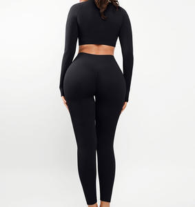 Conjunto de Yoga para Mujer, Sujetador Deportivo y Leggings, Conjunto de Dos Piezas, Ropa Deportiva Transpirable para Gimnasio, Personalizable, Venta al Por Mayor OEM - Product Image 2