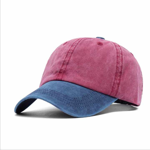 Unisex Cotton Baseball Cap 6-Panel Washed Gray Yellow Brim Adjustable Fitted Casual Spring <b>Summer</b> <b>Hat</b> - Product Image 5