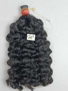 Extensiones de cabello humano crudo alineado con cutícula virgen 100% de Color Natural birmano, cabello rizado Jerry Curl Style Light Vietnamese - Product Image 4