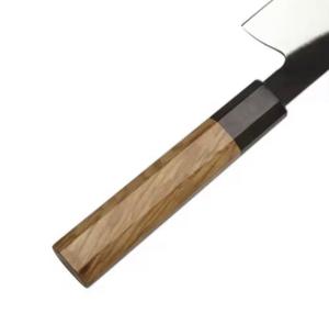 Cuchillo de Chef de Acero de Damasco Ecológico Forjado a Mano, Hoja Afilada, Mango de Madera Pakka, Apto para Lavavajillas - Product Image 4