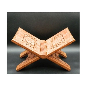 Handcrafted Modern Wooden Bible Quran Adjustable Bookends Folding Scripture <b>Rest</b> Prayer Reading Worship Study Church Library - Product Image 5