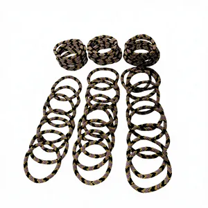 Bracelets en perles de verre ovales faites à la main, écologiques, de qualité supérieure, en couleurs mélangées pour la Saint-Valentin et Noël par HF CRAFTS - Product Image 1