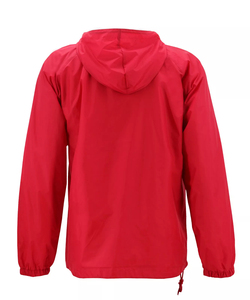 Wholesale Men's Hooded Windbreaker Jackets with Custom Colors & Logo Low MOQ Breathable Eco-Friendly Letter Pattern - Product Image 2