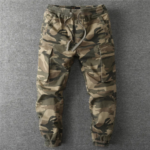 Pantalones de camuflaje para hombre, estilo desierto, jungla, montaña, cintura elástica, pantalones deportivos, ropa de trabajo con múltiples bolsillos, ropa de primavera y otoño - Product Image 5
