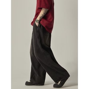 Pantalones Deportivos Personalizados con Lavado Vintage para Hombre, Pantalones Deportivos de Algodón Lisos para Hombre, Estilo Urbano, con Lavado Ácido - Product Image 2