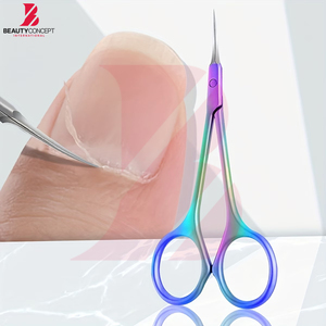 Ciseaux à cuticules en acier inoxydable à pointe fine, pour éliminer les peaux mortes, outils de manucure et pédicure de haute précision pour salon de manucure et usage domestique - Product Image 2