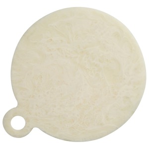 Plateau à fruits rond en résine FAIZA CRAFT, motif tourbillon blanc, écologique et de qualité alimentaire, pour service de cuisine et fêtes (vente en gros) - Product Image 4