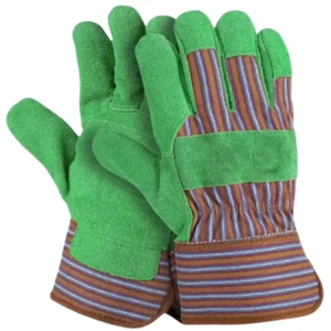 High Quality Reinforce Cowhide Split Work <b>Gloves</b> <b>Long</b> Lasting Comfortable Construction Hand Protection Reflective Safety Feature - Product Image 3