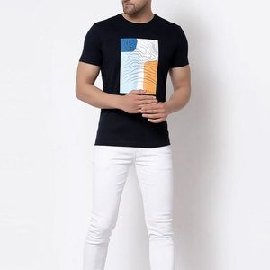 Prix de gros – Haut tendance léger à séchage rapide en coton de haute qualité, confortable, respirant, avec logo personnalisé imprimé pour hommes - Product Image 6