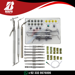 Kit de Elevación de Seno para Implantes Dentales, Juego de Instrumentos Hidráulicos para Elevación de Seno con Escariadores S, Tapones y Separadores de Hueso, Herramientas Quirúrgicas - Product Image 6