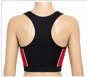 General Industries Women's Vintage Sporty Color Block Tank Top Breathable Scoop Neck Sports <b>Bra</b> 100% Polyester - Product Image 2