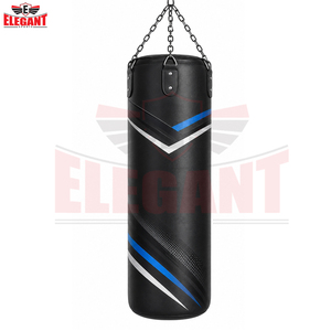 Kit de chaînes de suspension en acier à quatre points avec logo OEM personnalisé pour un entraînement ultime de MMA et de kickboxing, en cuir noir extra long et robuste - Product Image 3