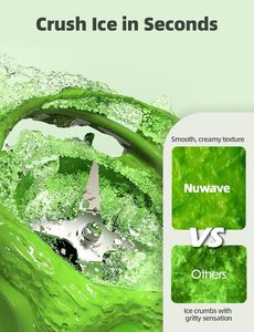 เครื่องปั่นอเนกประสงค์นูเวฟ อินฟินิตี้,เครื่องปั่นสมูทตี้สำหรับงานหนักพร้อมมอเตอร์ทองแดง 2.5HP และใบมีดตัดด้วยเลเซอร์, โถทริทันขนาด 64 ออนซ์ - Product Image 3