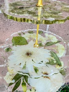 Preserved <b>Wedding</b> Bouquet Resin Cake Stand: Botanical <b>Keepsake</b> - Product Image 6