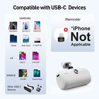IWALK LinkPod P Petite batterie externe PD USB C à charge rapide, chargeur de téléphone portable portable, batterie externe 4800mAh pour téléphones Samsung Android