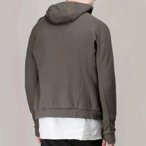 Pasamontañas con Capucha Personalizado para Hombre, Invierno, 100% Algodón, Forro Polar, Bolsillos con Cremallera, Alta Calidad, Último Diseño, Color Sólido - Product Image 2