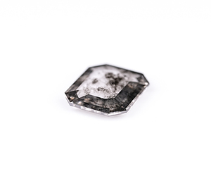 Diamante de laboratorio con corte esmeralda de 1.30 ct, estilo sal y pimienta, corte excelente, para joyería, estilo rústico, diamantes negros, diamante sal y pimienta - Product Image 5