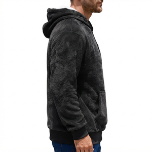Premium <b>Sherpa</b> <b>Fleece</b> Hoodie <b>Men</b> Women Cozy Warm Winter Soft Plush Pullover Hooded Sweatshirt Custom Casual Streetwear Print - Product Image 5