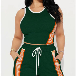 Trajes Deportivos de Verano para Mujer, Talla Grande, de la Mejor Calidad, Ligeros, Transpirables, Ecológicos, de Secado Rápido, Corte Holgado, 2 en 1, para Uso Casual al Aire Libre - Product Image 2