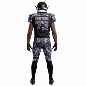 Uniforme de Fútbol Americano Personalizado con Logotipo, Impresión por Transferencia de Calor, 100% Poliéster, Sublimación, Tallas Grandes, Ropa Deportiva Unisex OEM - Product Image 2