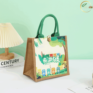 Bolsa de Regalo de Yute Personalizada y Sostenible para Promoción de Marca - Product Image 2