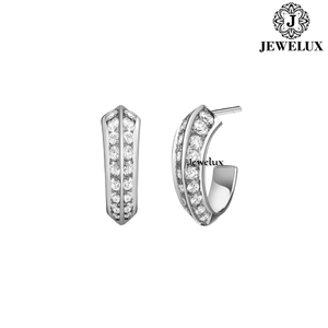Natural IGI Certified VVS Diamond <b>Stud</b> Earrings 925 Sterling <b>Silver</b> Rhodium Plated for Women's Parties Wedding From India - Product Image 2